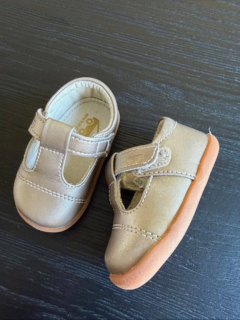 See Kai Run Toddler Mary Jane Shoes in Metallic Gold